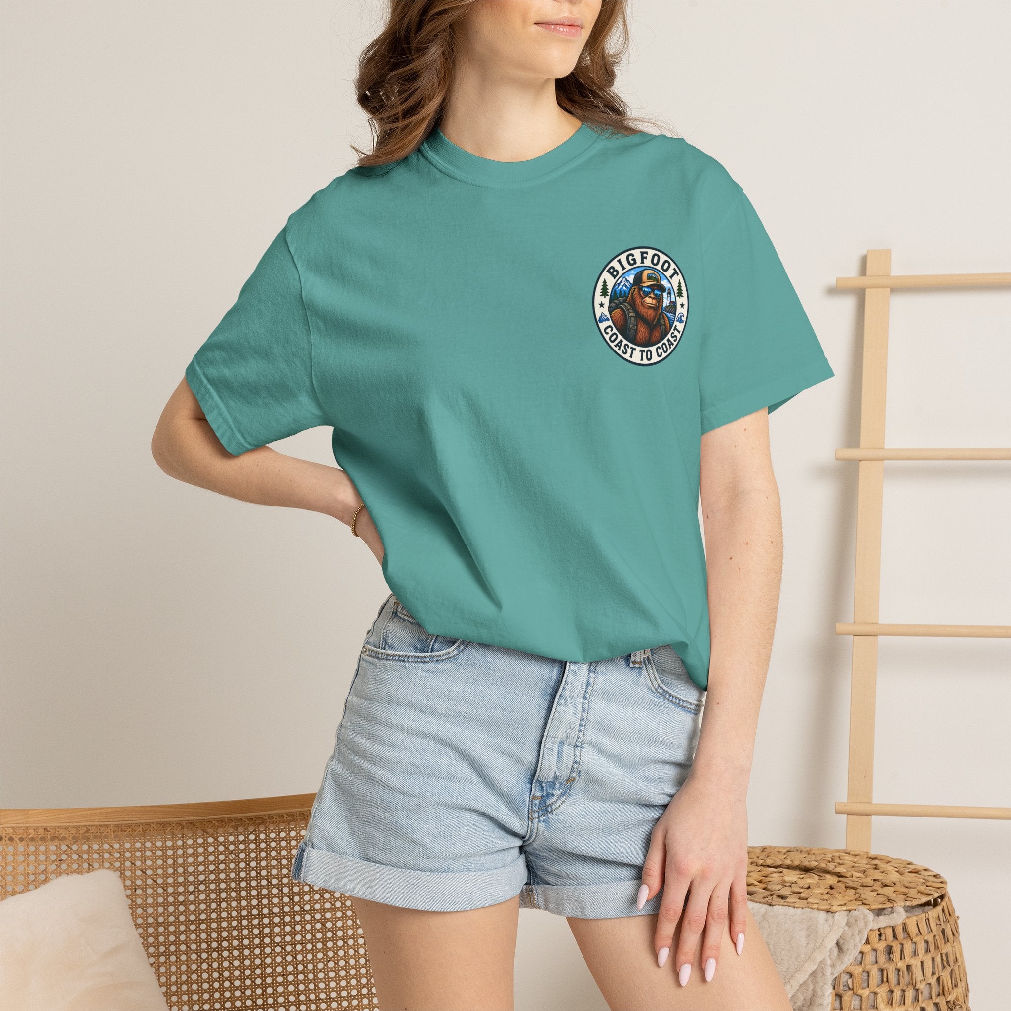 Coast To Coast Bigfoot - Arizona Bigfoot Basketball T-Shirt