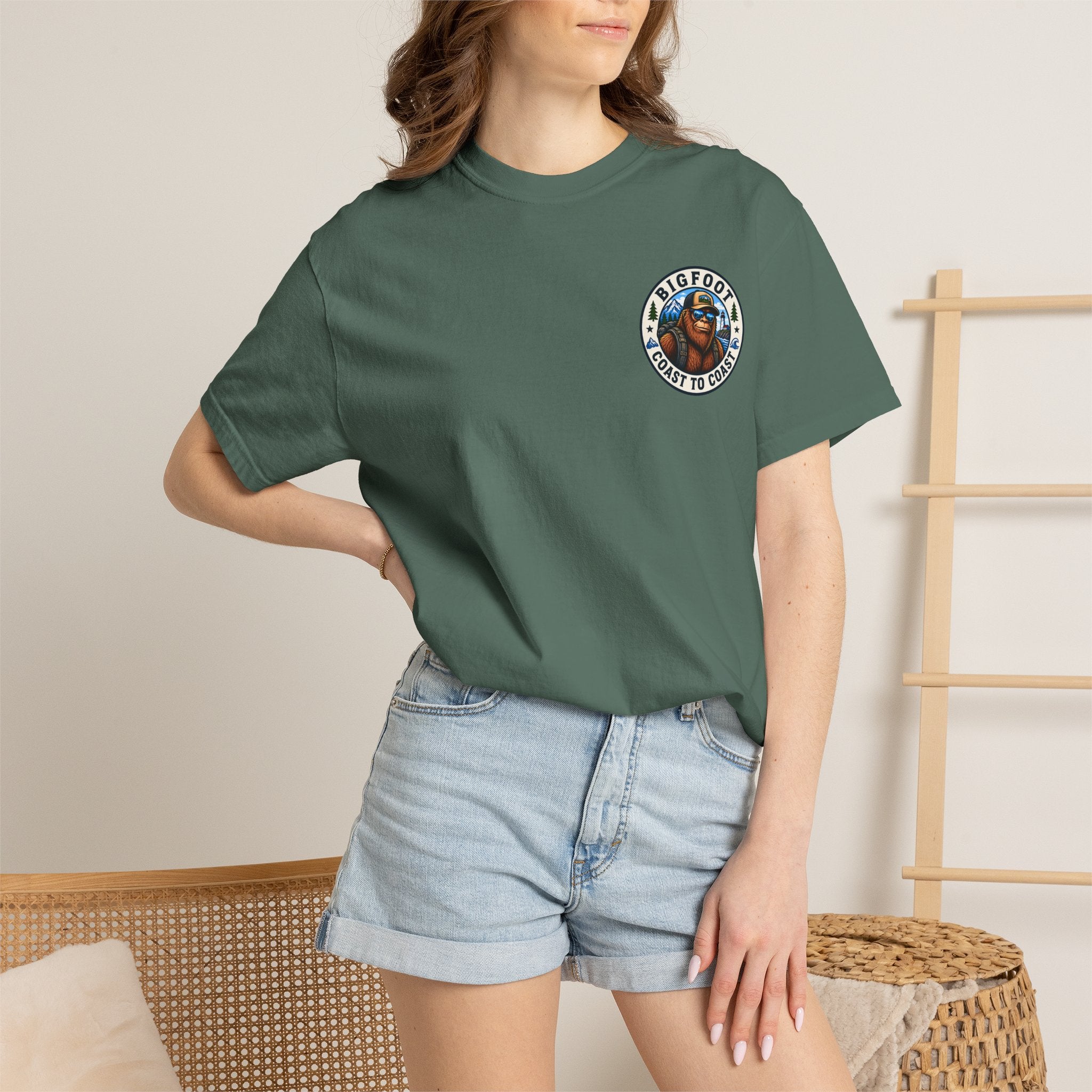 Coast To Coast Bigfoot - Arizona Bigfoot Basketball T-Shirt