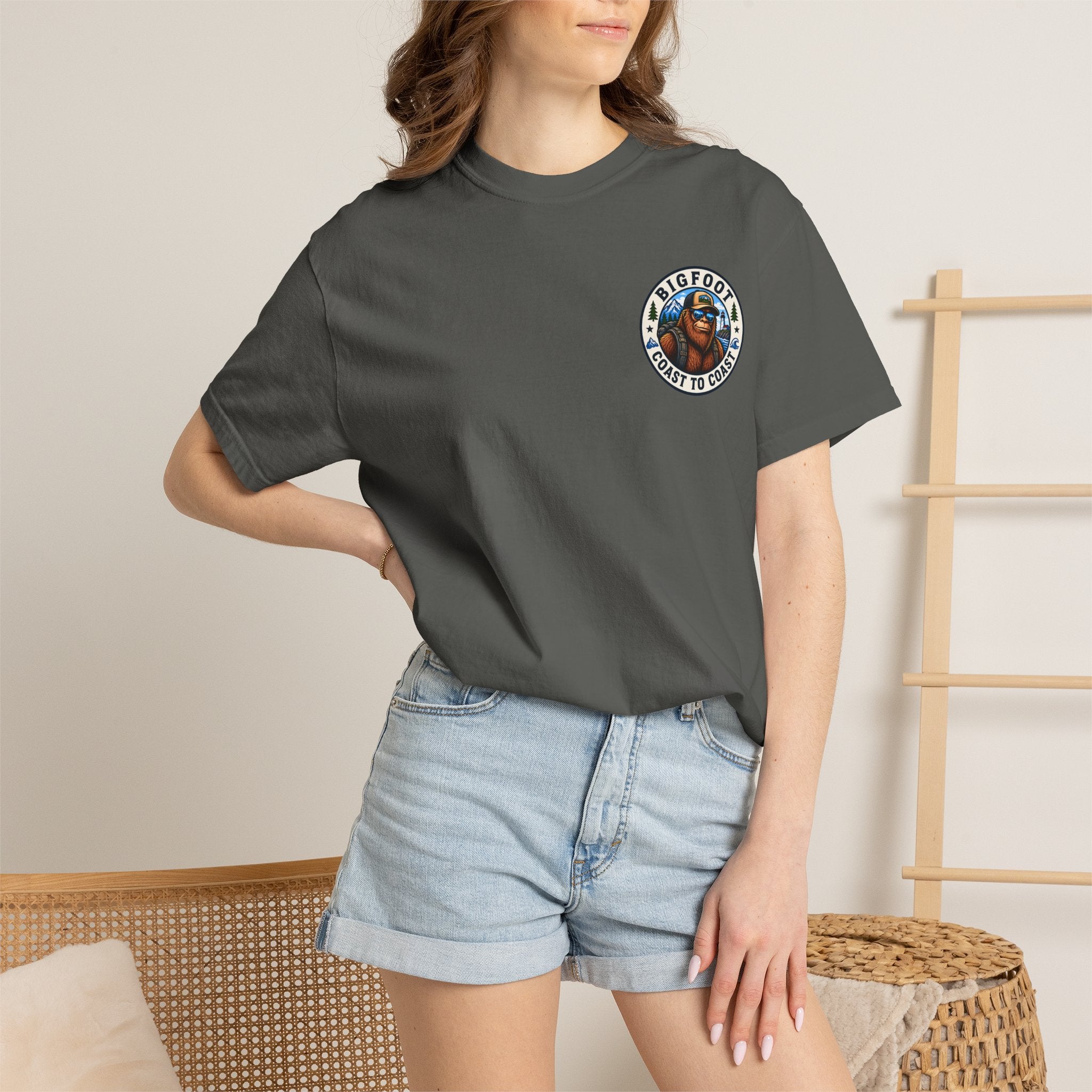Coast To Coast Bigfoot - Arizona Bigfoot Basketball T-Shirt