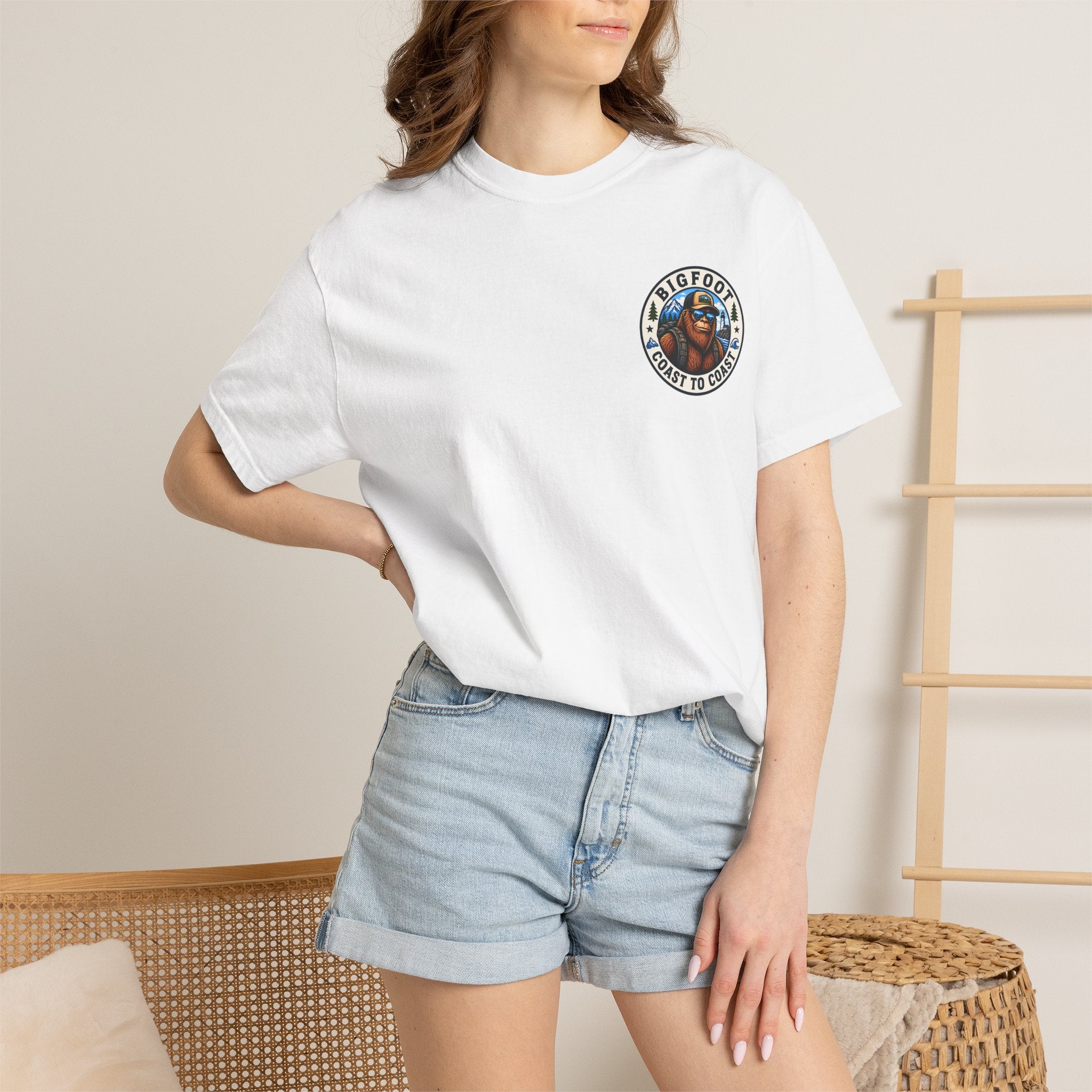 Coast To Coast Bigfoot - Arizona Bigfoot Basketball T-Shirt