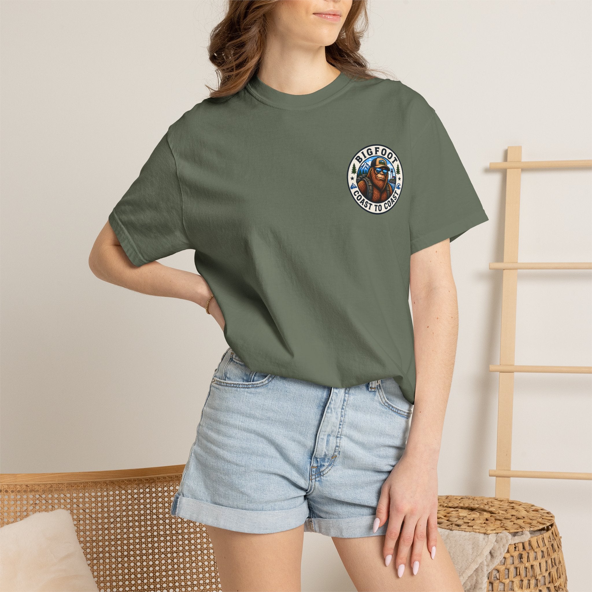 Coast To Coast Bigfoot - Arizona Bigfoot Basketball T-Shirt