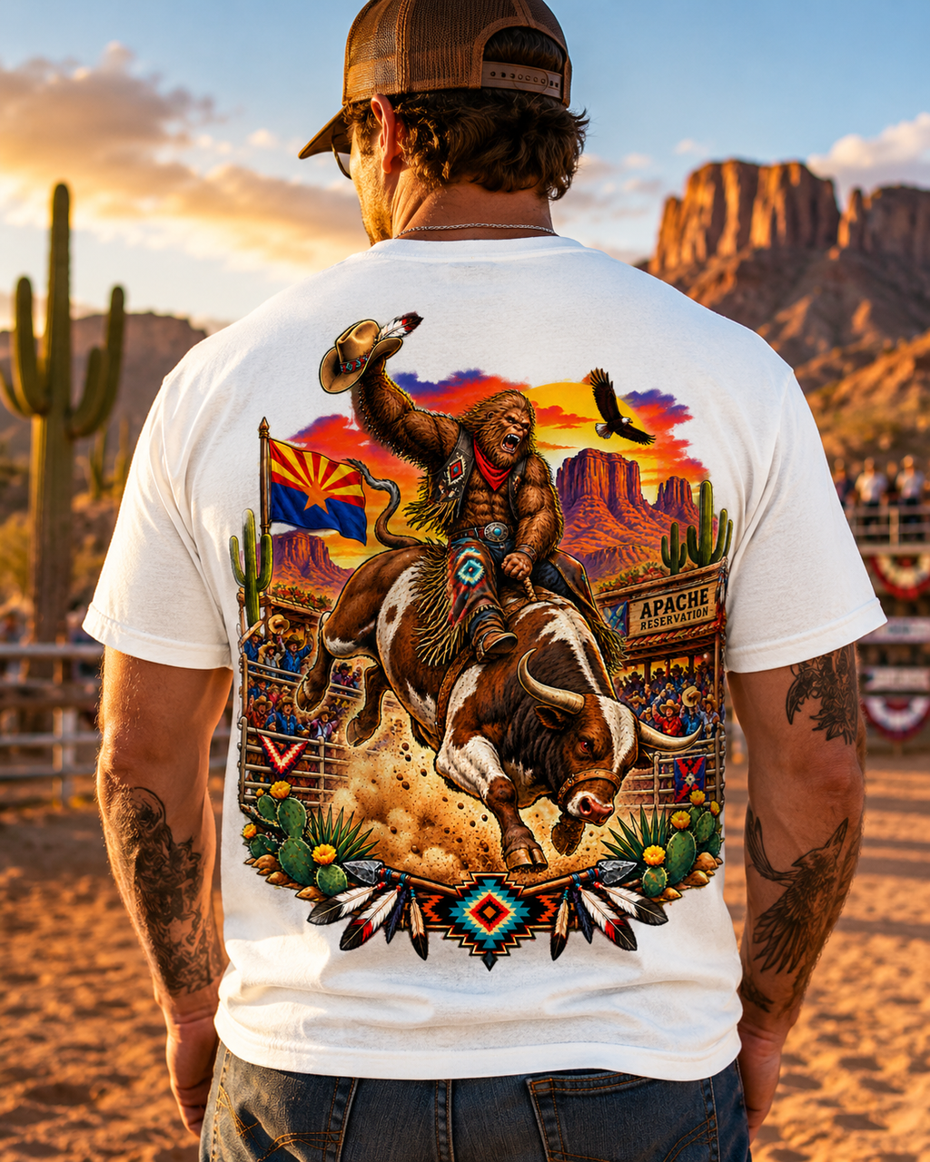 Arizona Bigfoot Rodeo Comfort Colors T-Shirt
