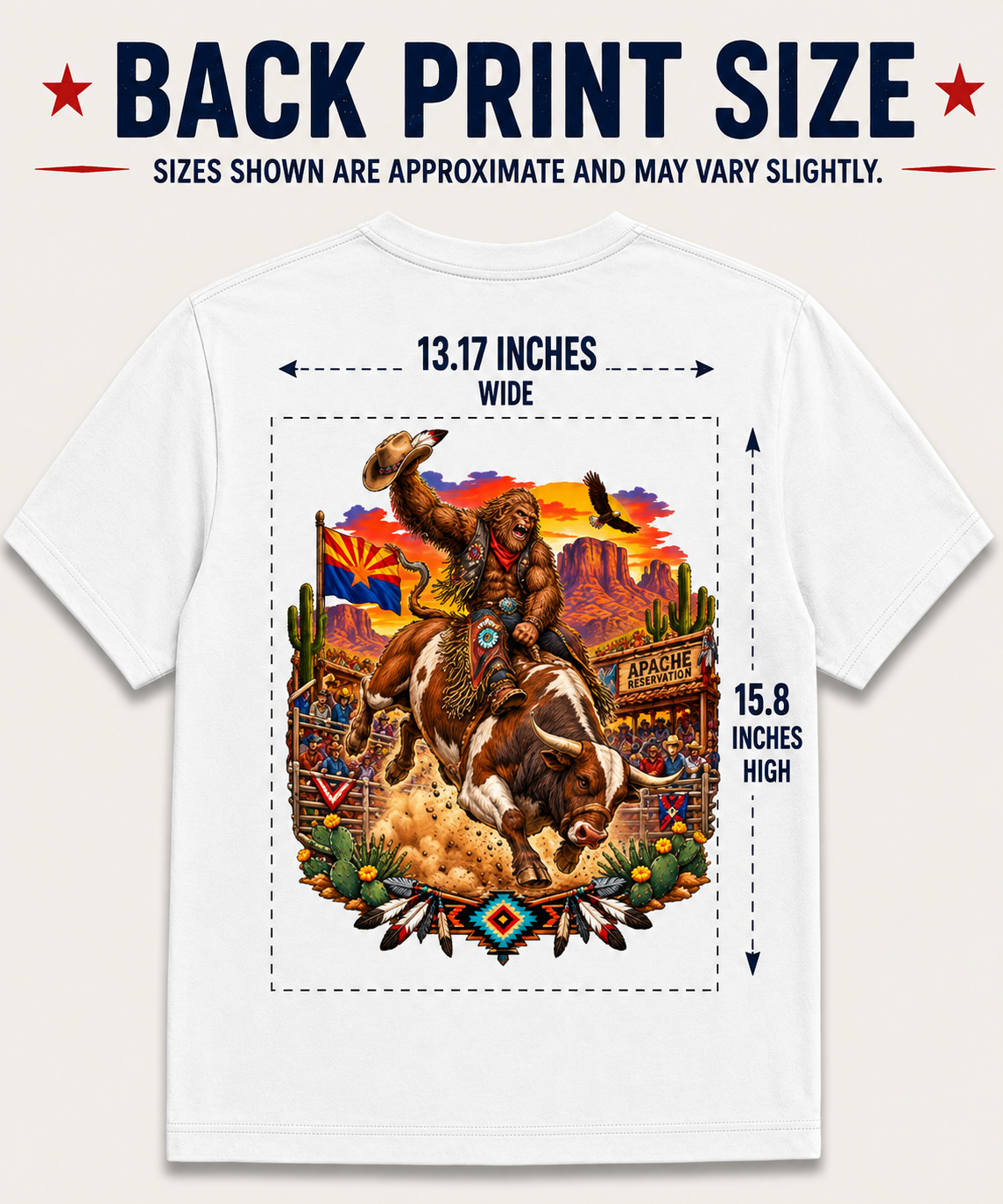 Arizona Bigfoot Rodeo Comfort Colors T-Shirt