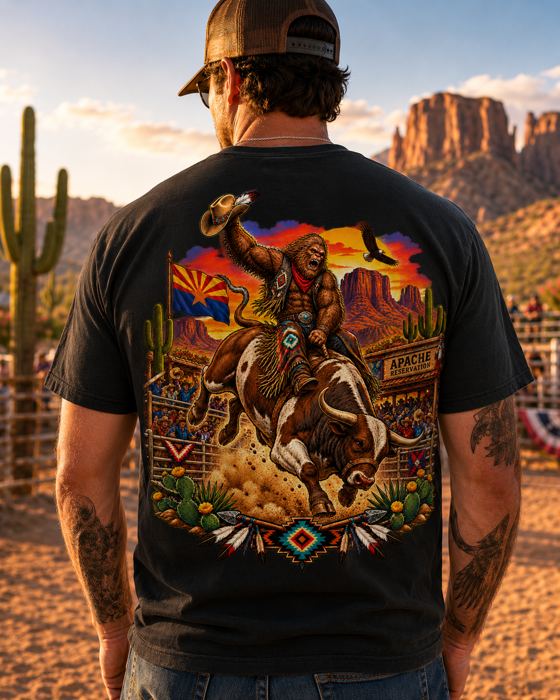 Arizona Bigfoot Rodeo Comfort Colors T-Shirt