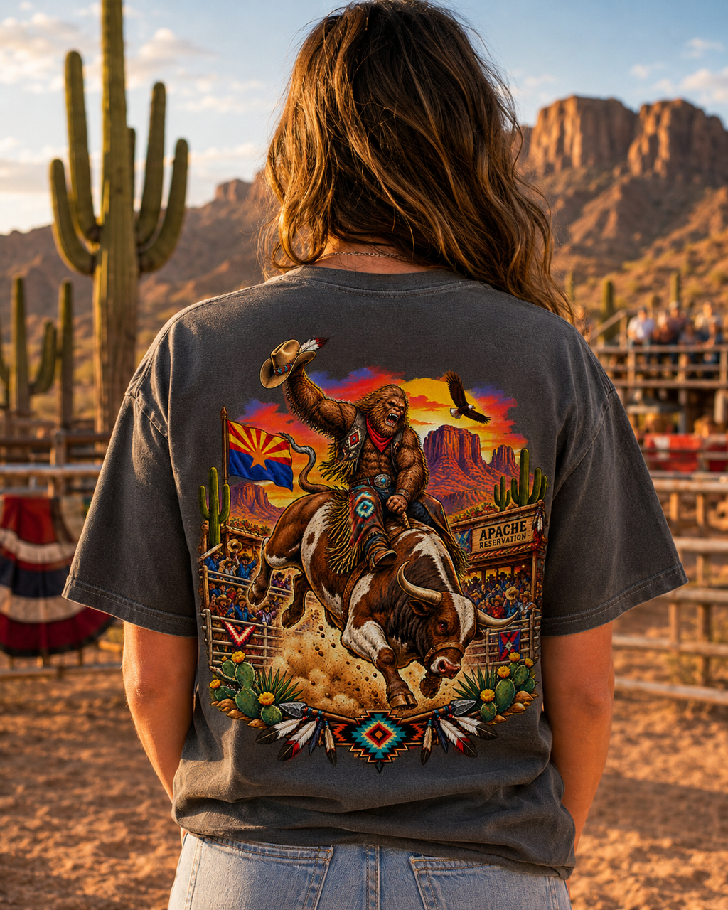 Arizona Bigfoot Rodeo Comfort Colors T-Shirt