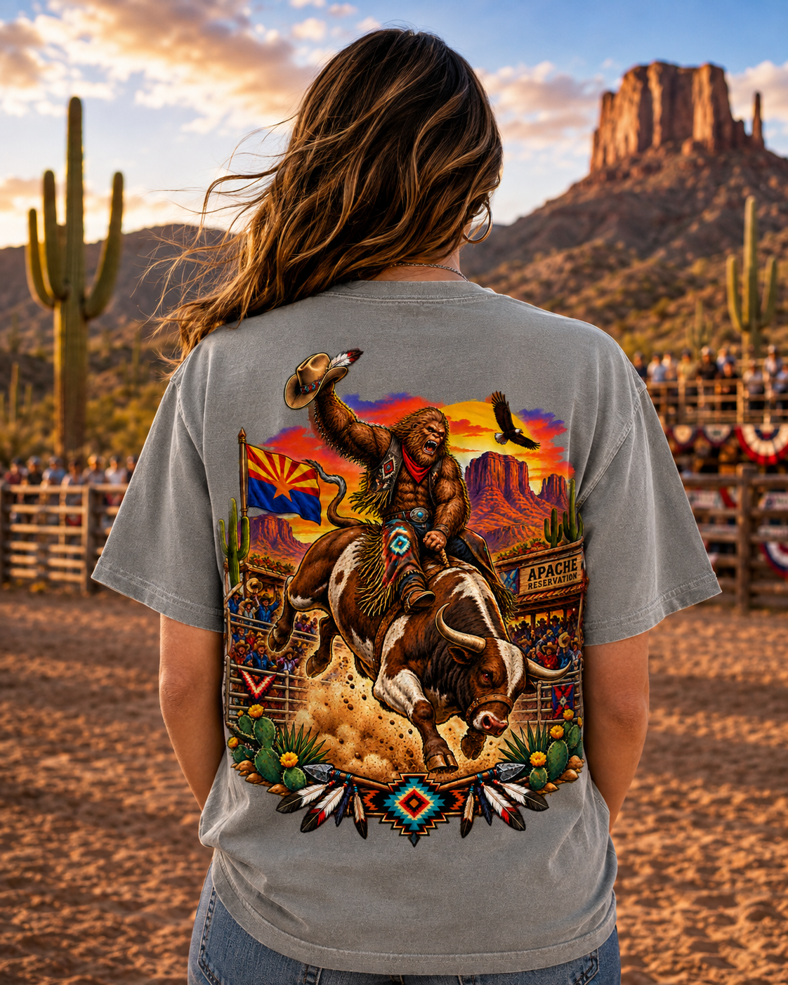 Arizona Bigfoot Rodeo Comfort Colors T-Shirt