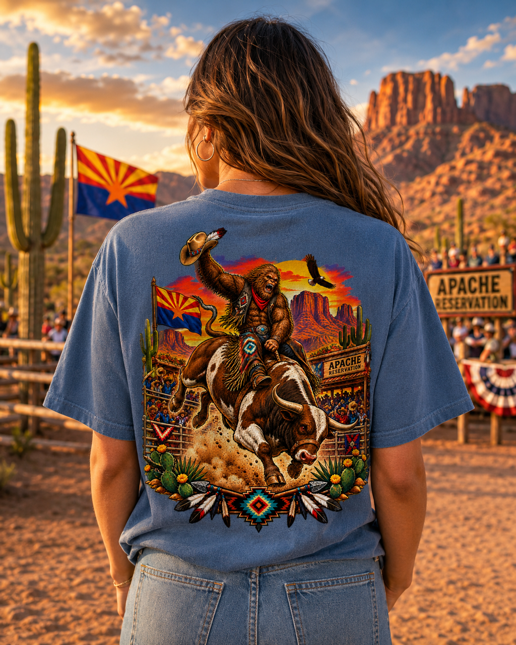 Arizona Bigfoot Rodeo Comfort Colors T-Shirt