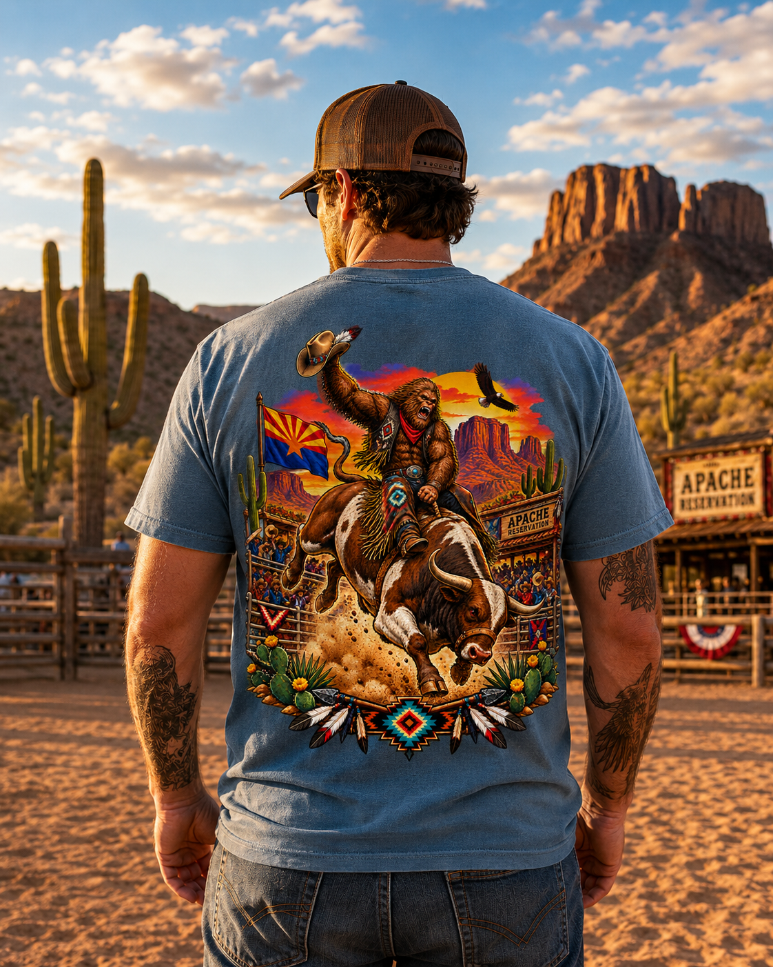 Arizona Bigfoot Rodeo Comfort Colors T-Shirt