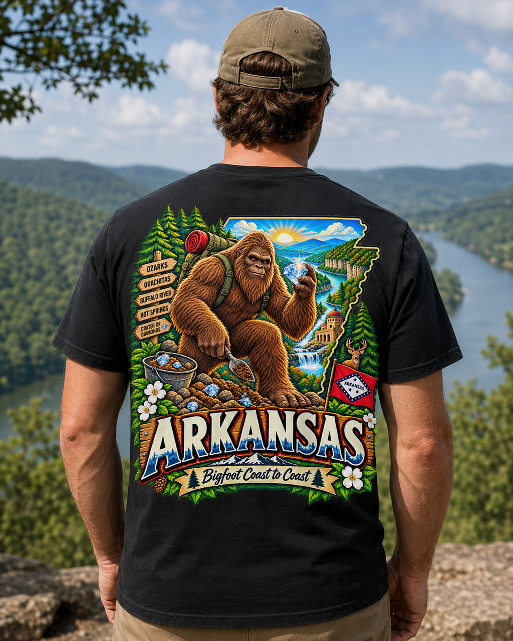 Arkansas Bigfoot Crater of Diamonds Comfort Colors T-Shirt