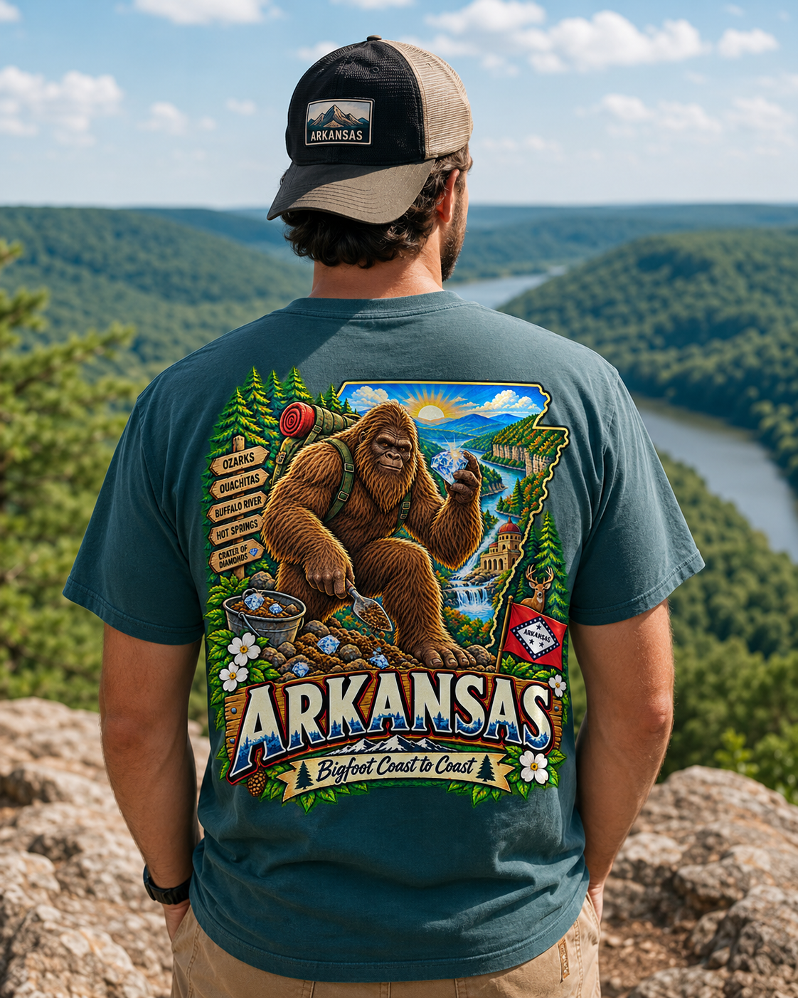 Arkansas Bigfoot Crater of Diamonds Comfort Colors T-Shirt