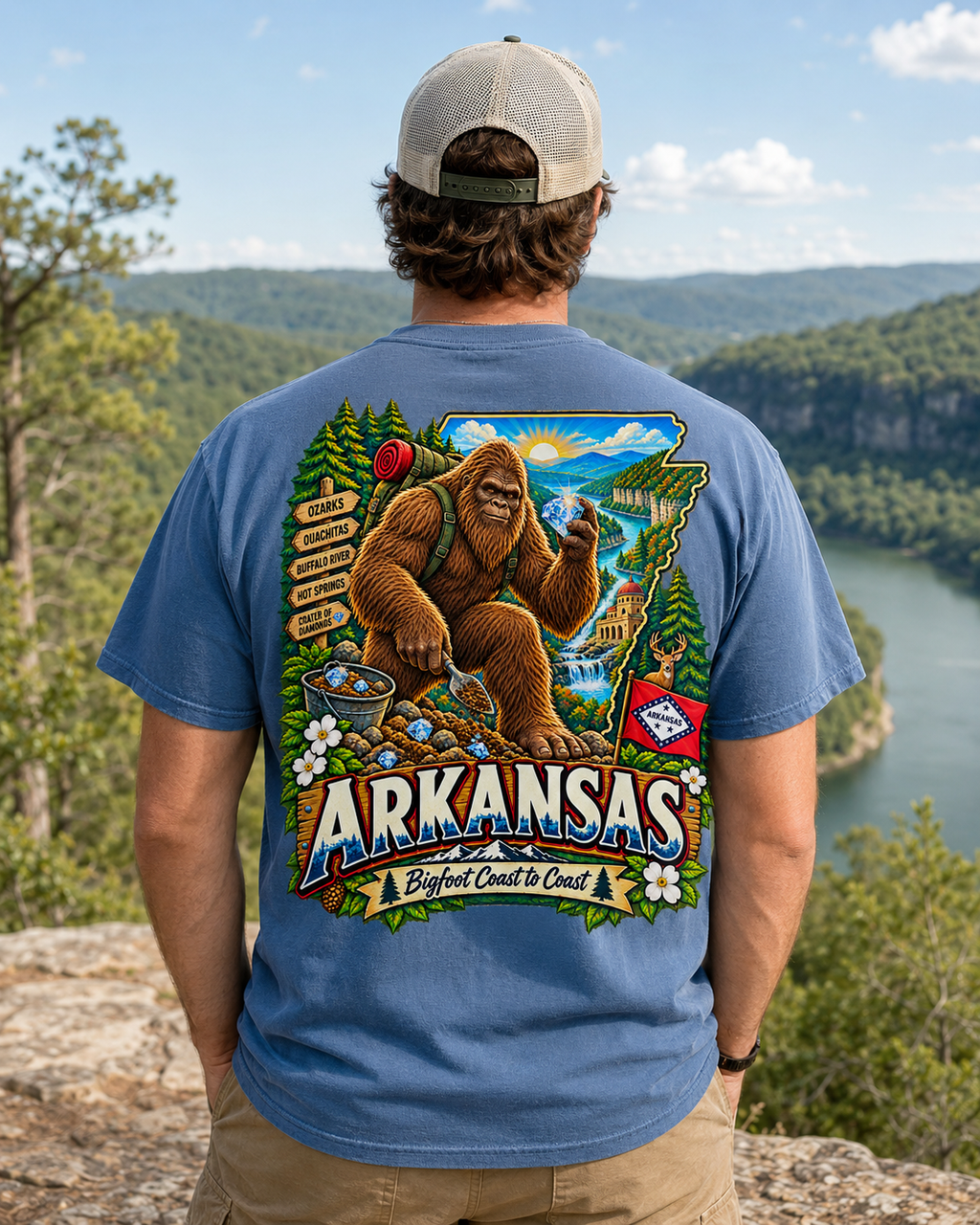 Arkansas Bigfoot Crater of Diamonds Comfort Colors T-Shirt