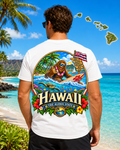 Hawaii Bigfoot Shirt / Sasquatch Surfing Aloha State Tee / Hawaiian Vacation Shirt / Bigfoot Coast to Coast