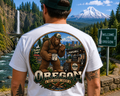 Oregon Bigfoot Coffee Shirt / Funny Sasquatch Portland Coffee Beaver State Tee