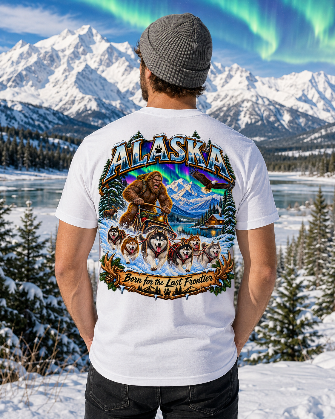 Alaska Bigfoot Shirt - The Last Frontier Sasquatch Wilderness Tee