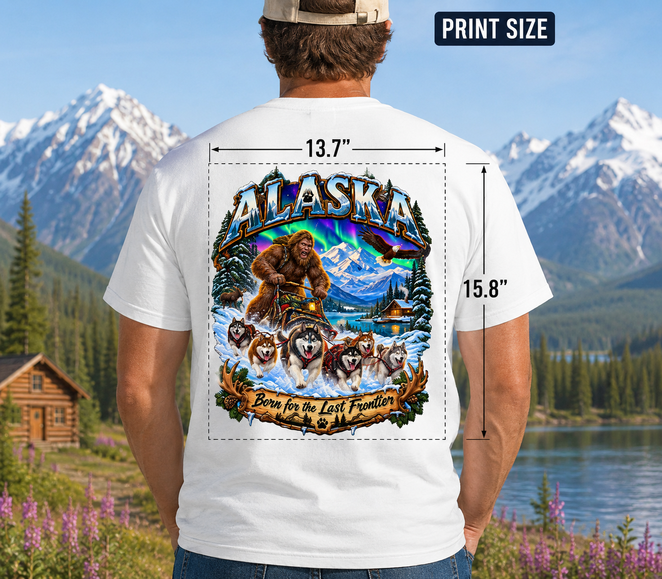 Alaska Bigfoot Shirt - The Last Frontier Sasquatch Wilderness Tee