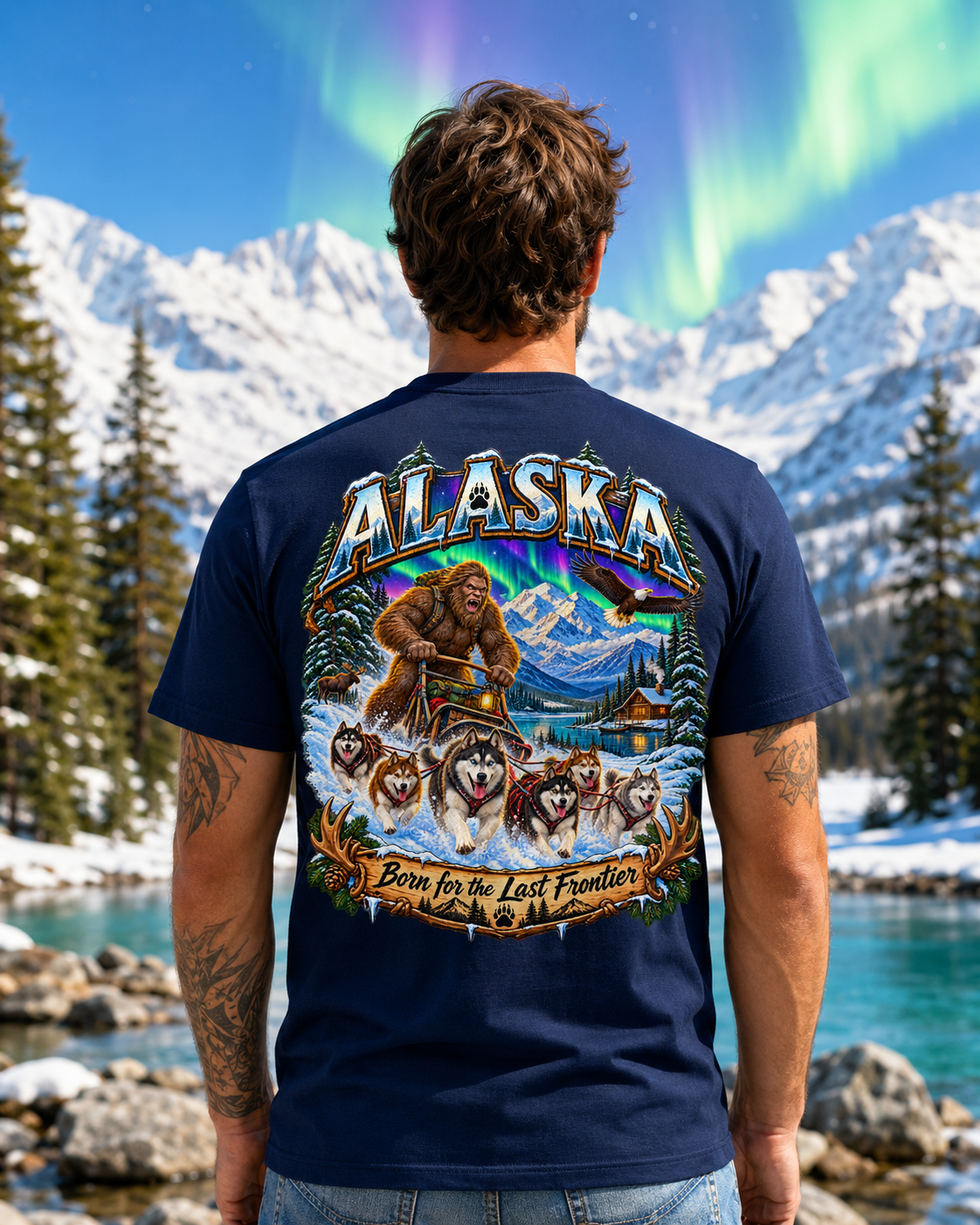 Alaska Bigfoot Shirt - The Last Frontier Sasquatch Wilderness Tee