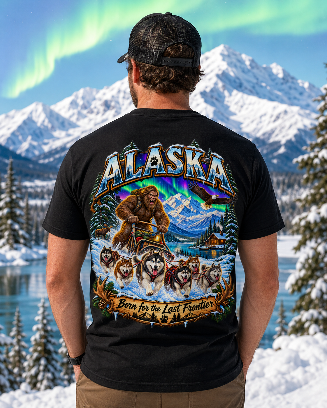 Alaska Bigfoot Shirt - The Last Frontier Sasquatch Wilderness Tee