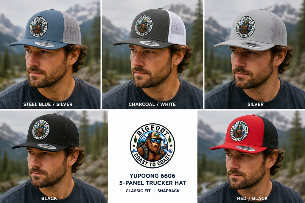 Bigfoot Coast to Coast Embroidered Hat