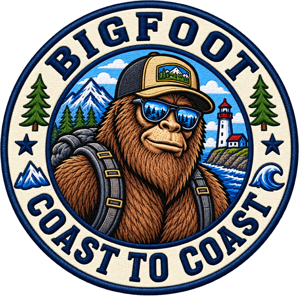 Bigfoot Coast to Coast Embroidered Hat