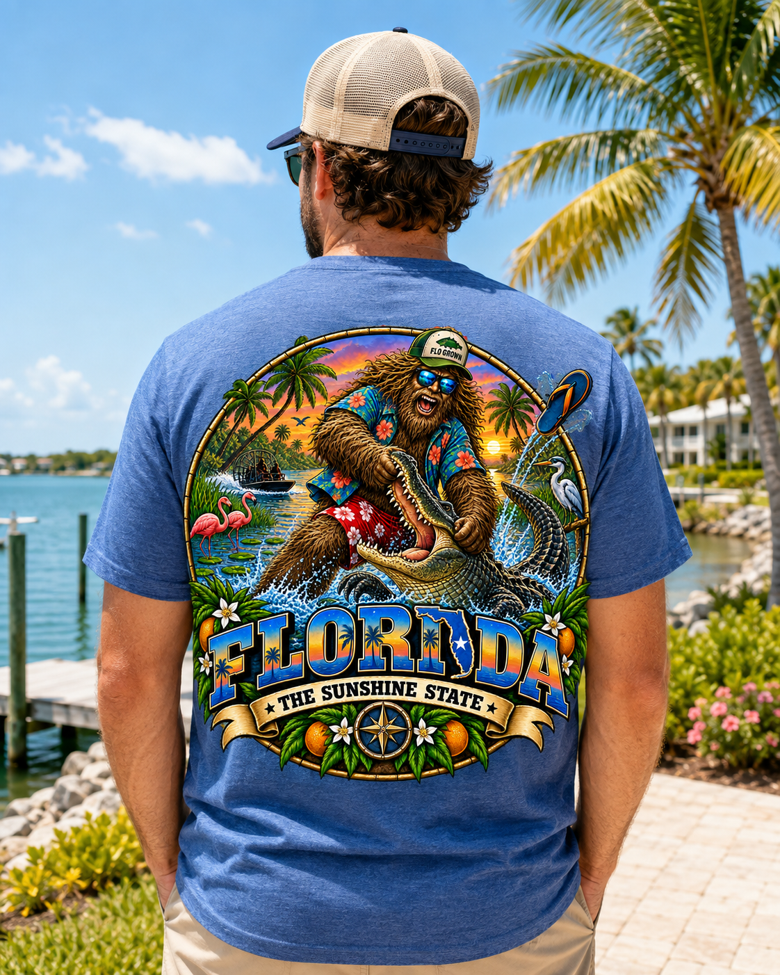 Florida Bigfoot T-Shirt - Alligator