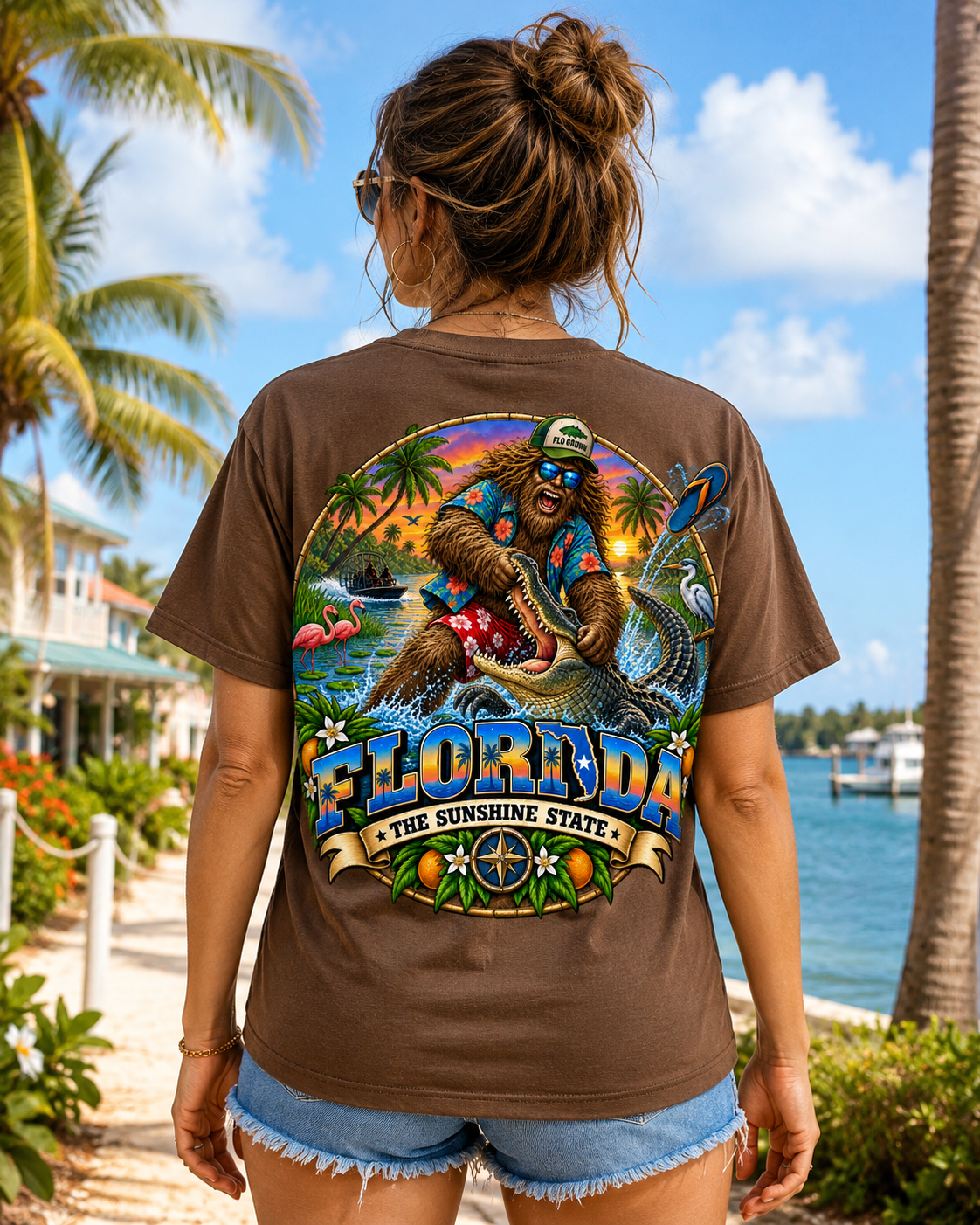 Florida Bigfoot T-Shirt - Alligator