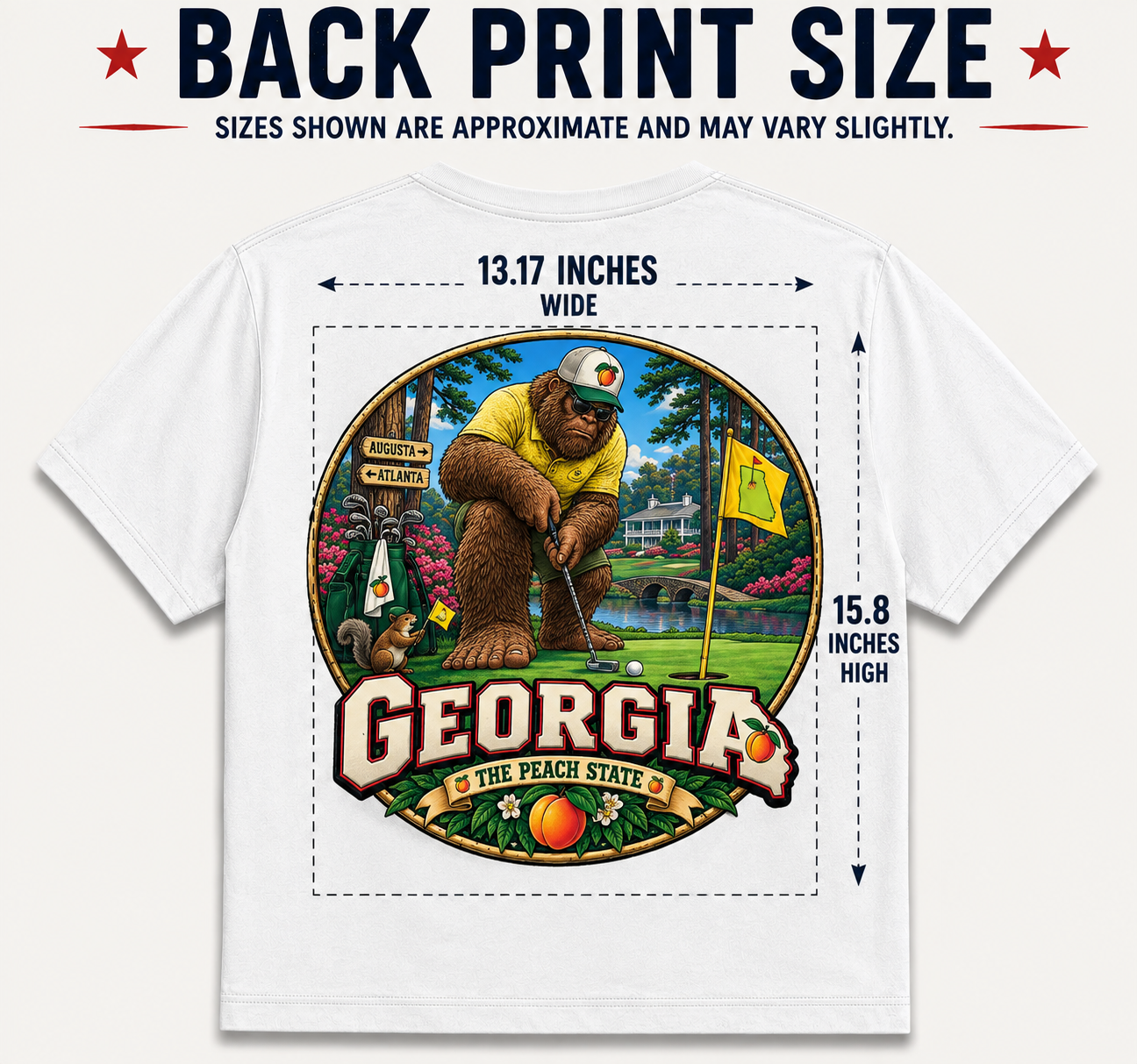 Georgia Bigfoot Golf Shirt