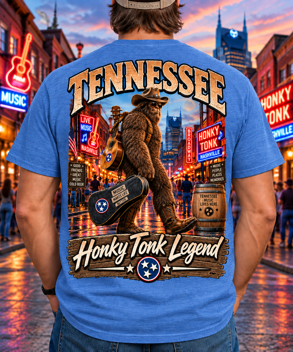 Tennessee Bigfoot T-Shirt - Honky Tonk