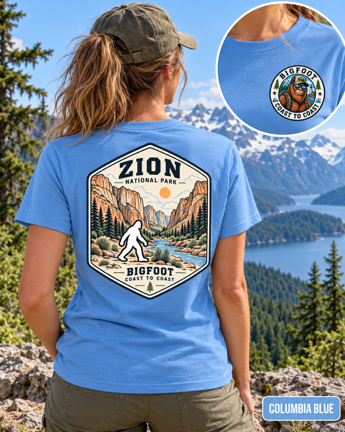 Zion Bigfoot National Park Shirt | Sasquatch Adventure Tee