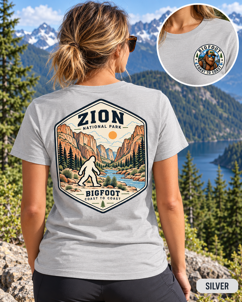 Zion Bigfoot National Park Shirt | Sasquatch Adventure Tee