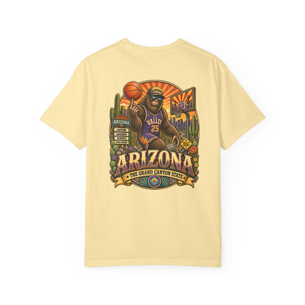 Coast To Coast Bigfoot - Arizona Bigfoot Basketball T-Shirt