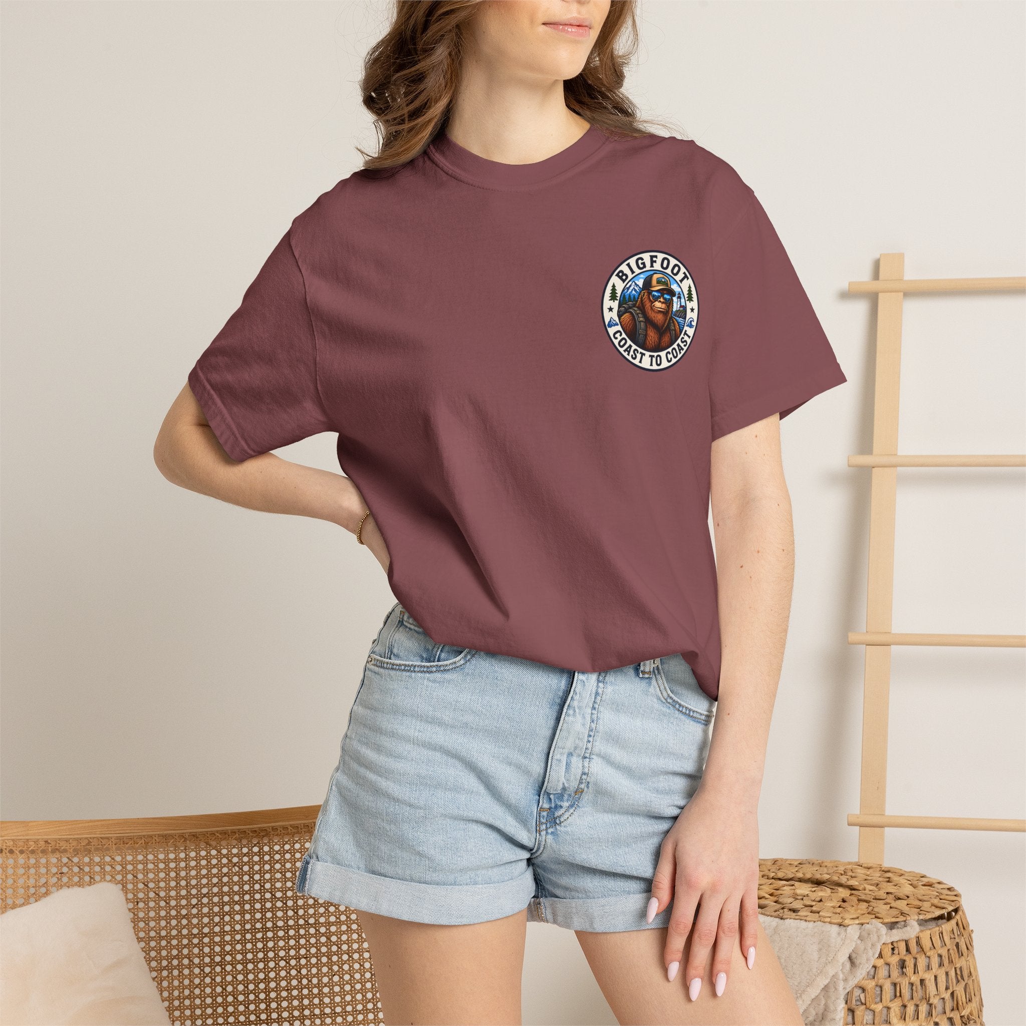 Coast To Coast Bigfoot - Arizona Bigfoot Basketball T-Shirt