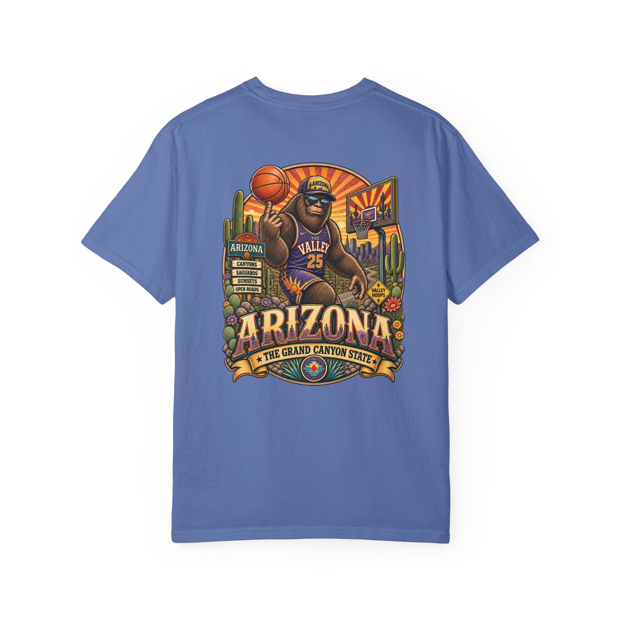 Coast To Coast Bigfoot - Arizona Bigfoot Basketball T-Shirt