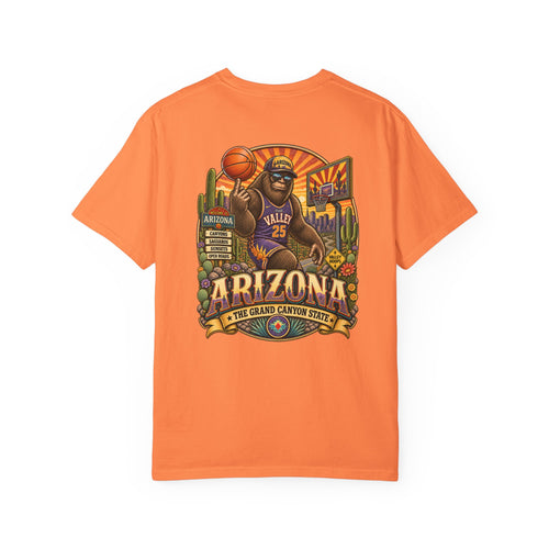 Coast To Coast Bigfoot - Arizona Bigfoot Basketball T-Shirt
