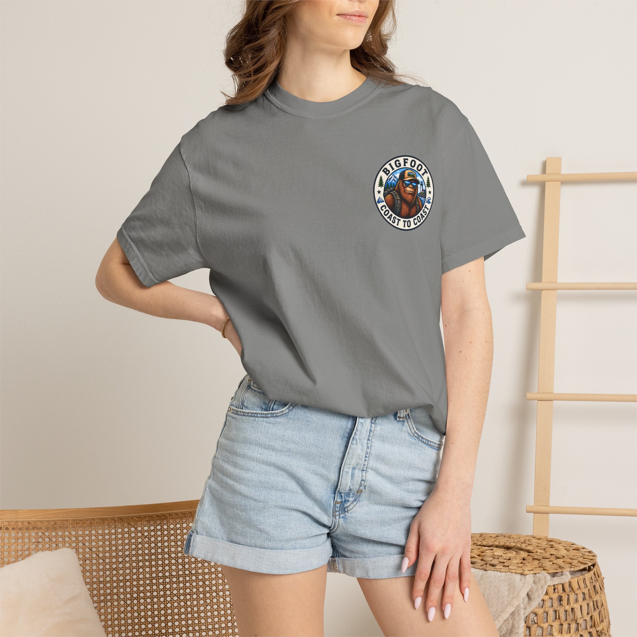 Coast To Coast Bigfoot - Arizona Bigfoot Basketball T-Shirt