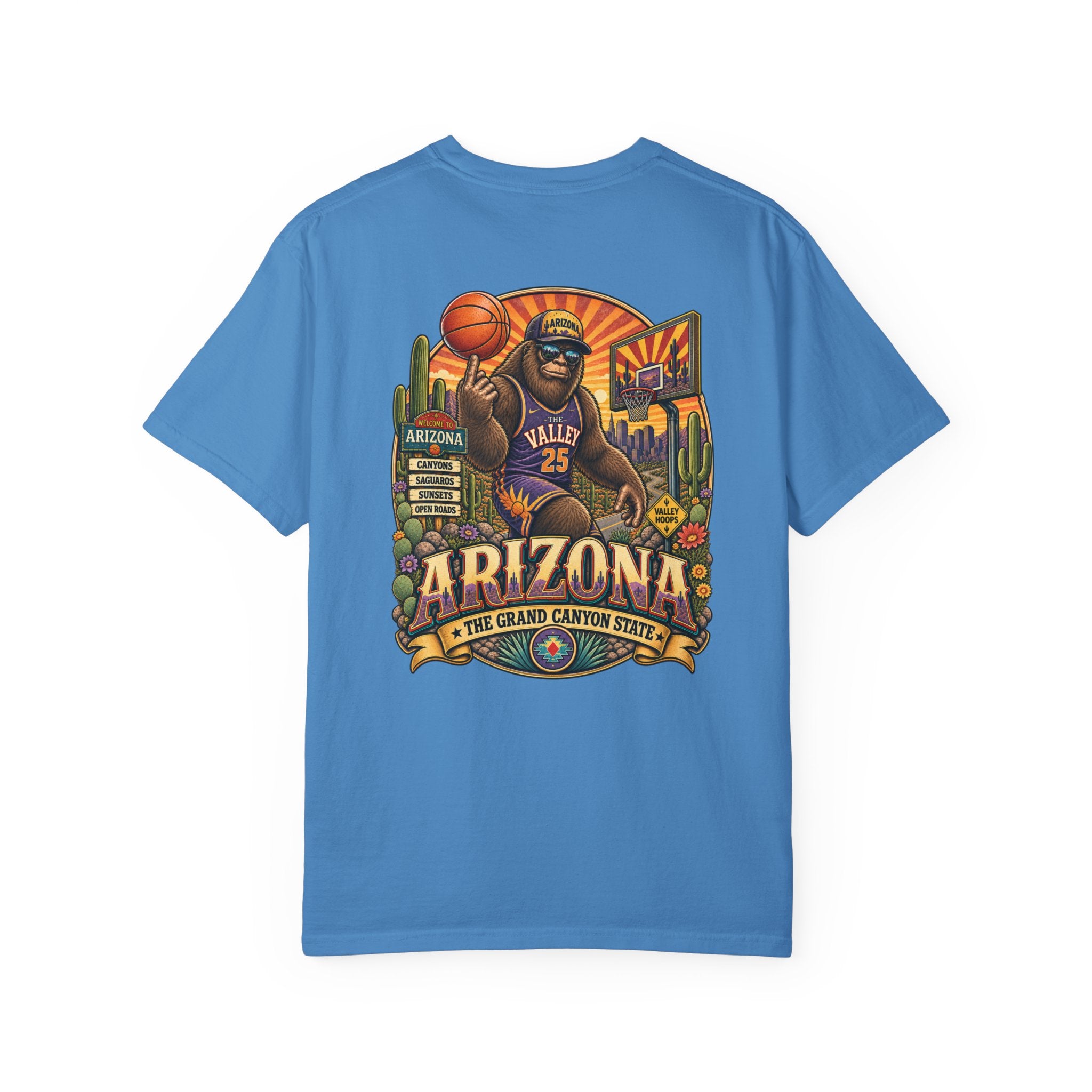 Coast To Coast Bigfoot - Arizona Bigfoot Basketball T-Shirt