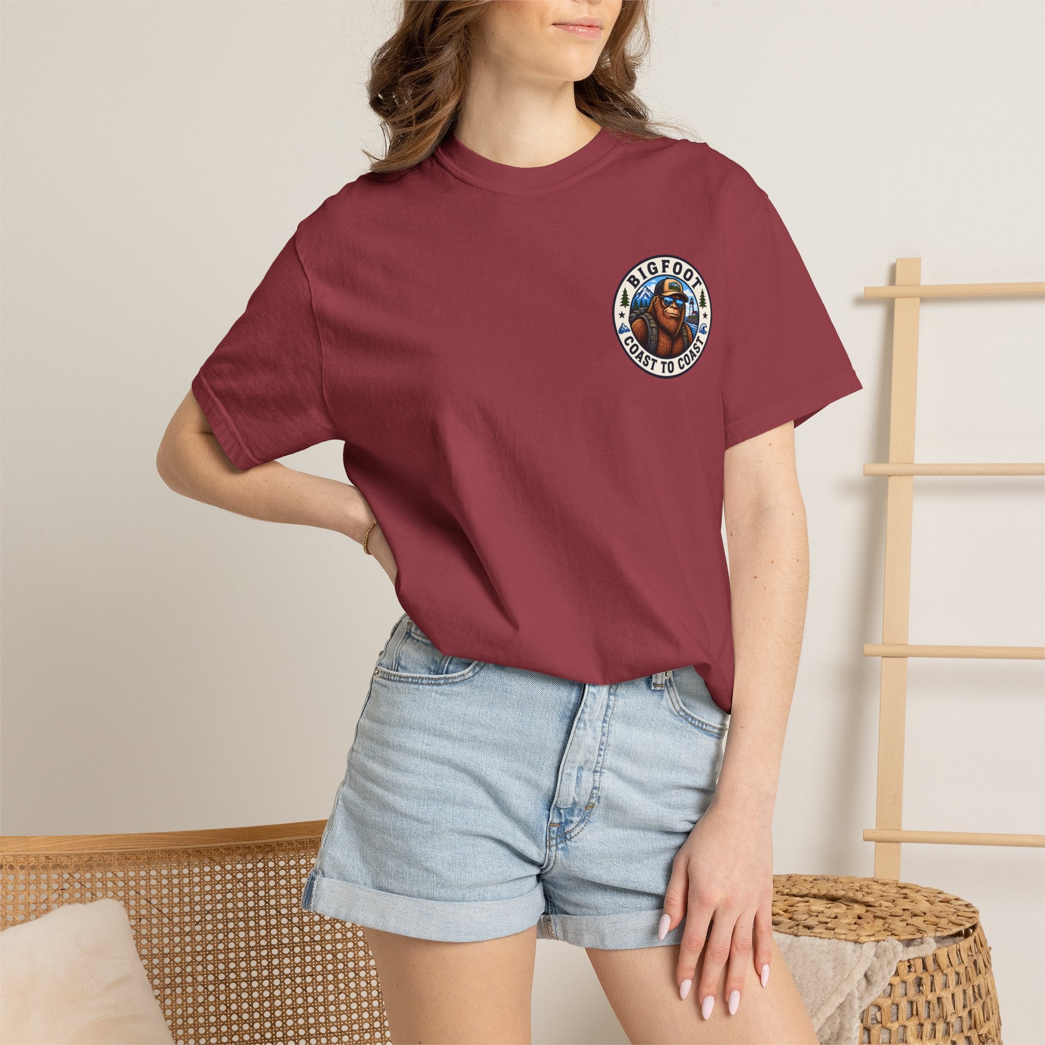 Coast To Coast Bigfoot - Arizona Bigfoot Basketball T-Shirt