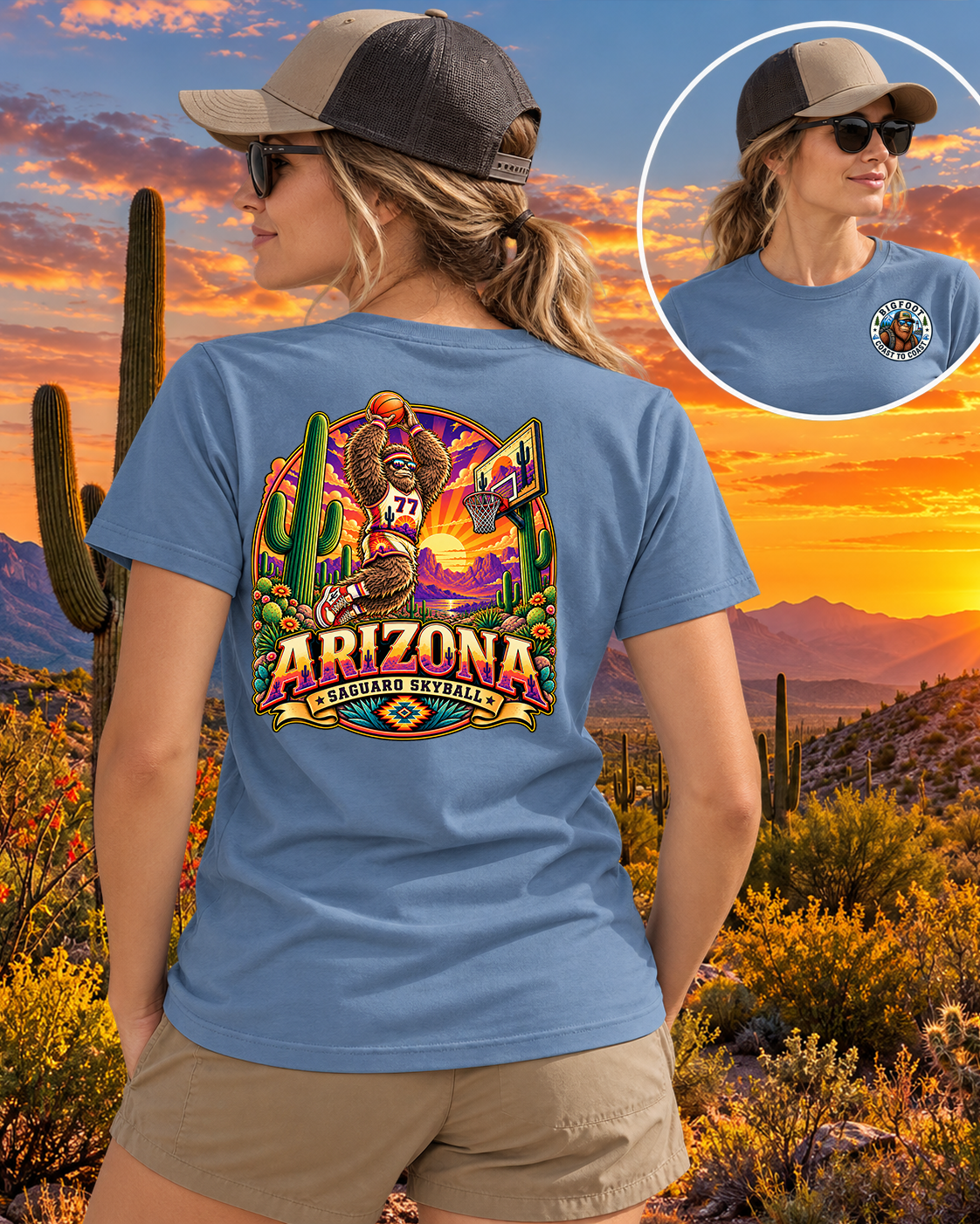 Arizona Bigfoot - Basketball Saguaro Skyball - Bigfoot Coast to Coast