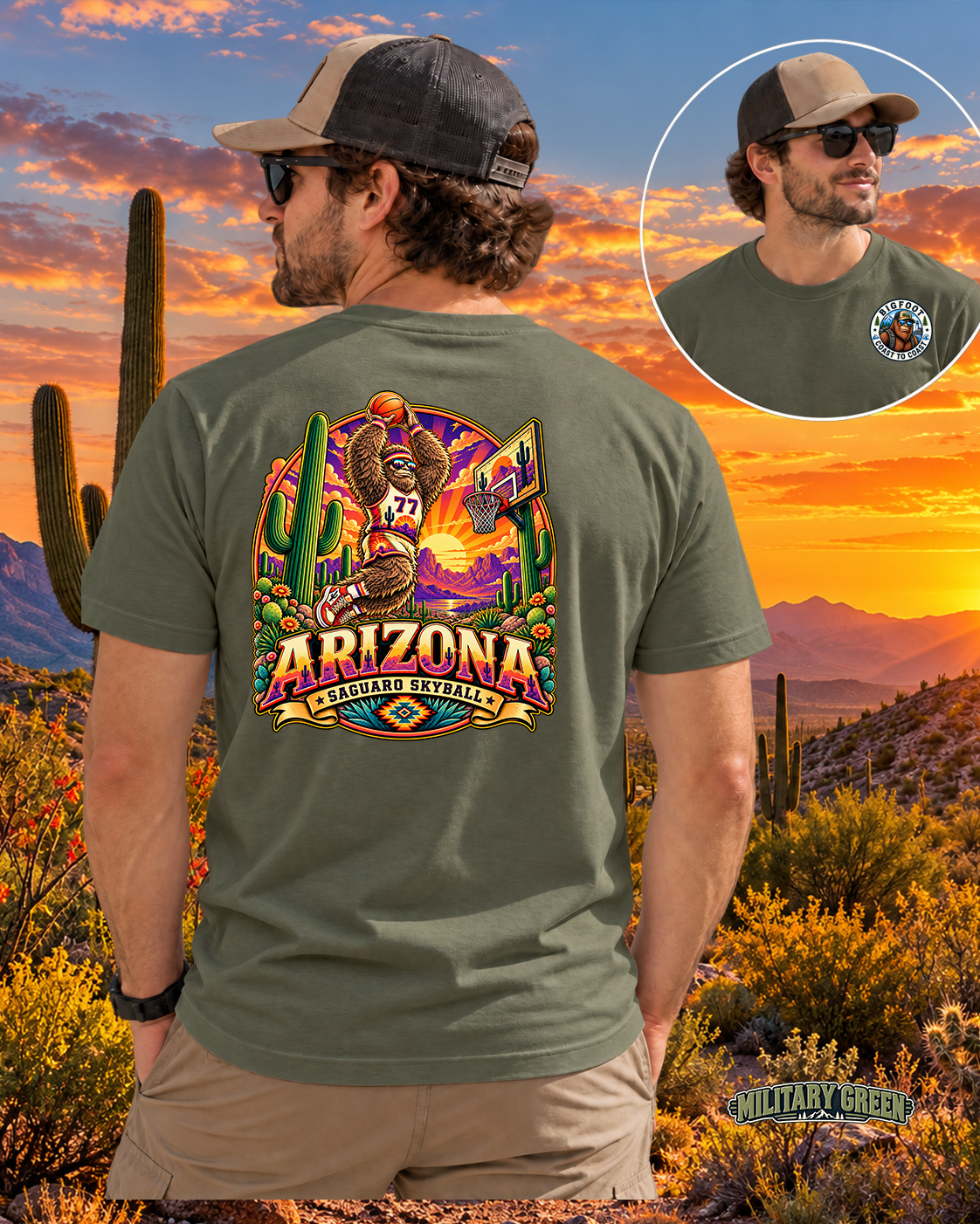 Arizona Bigfoot - Basketball Saguaro Skyball - Bigfoot Coast to Coast