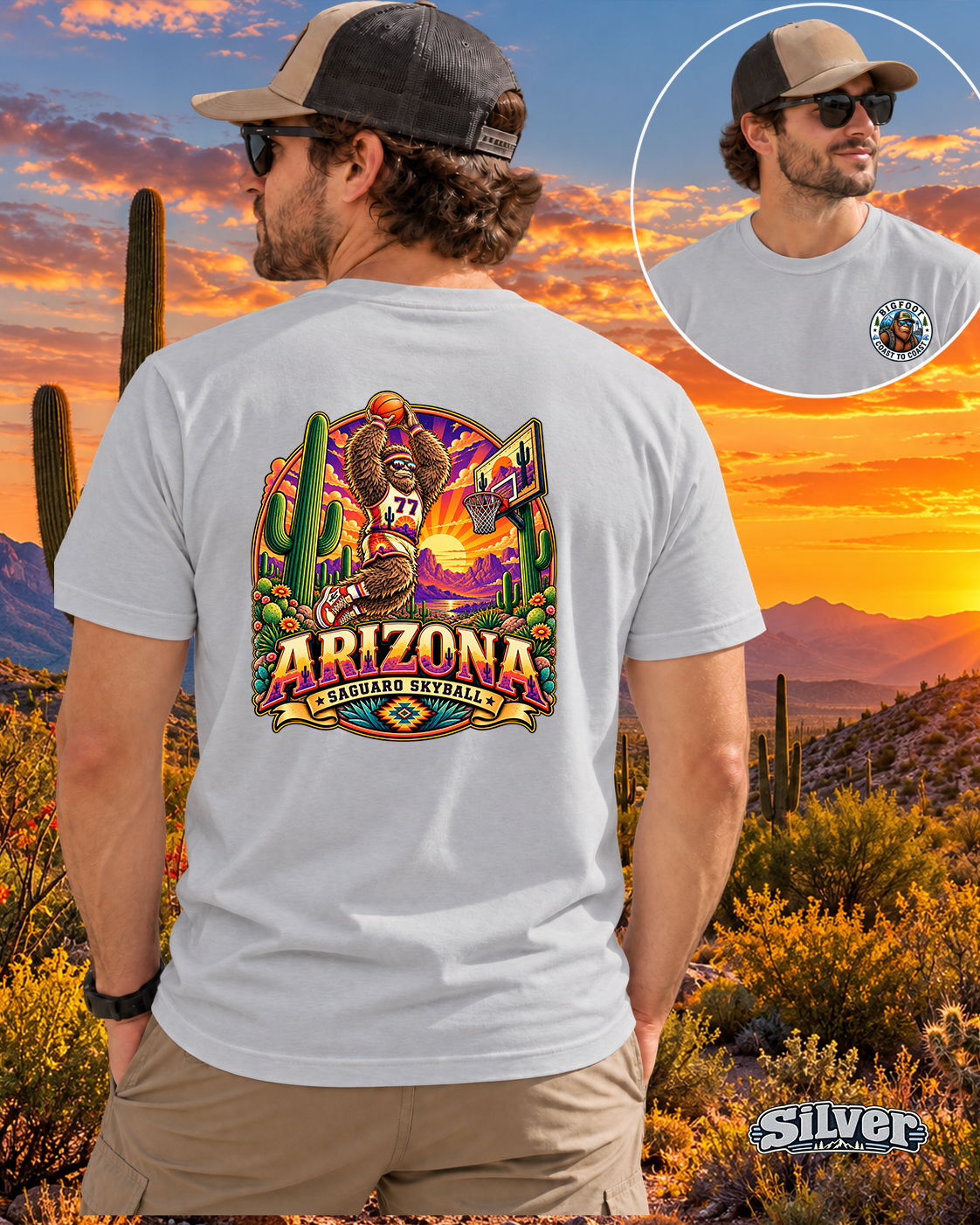 Arizona Bigfoot - Basketball Saguaro Skyball - Bigfoot Coast to Coast