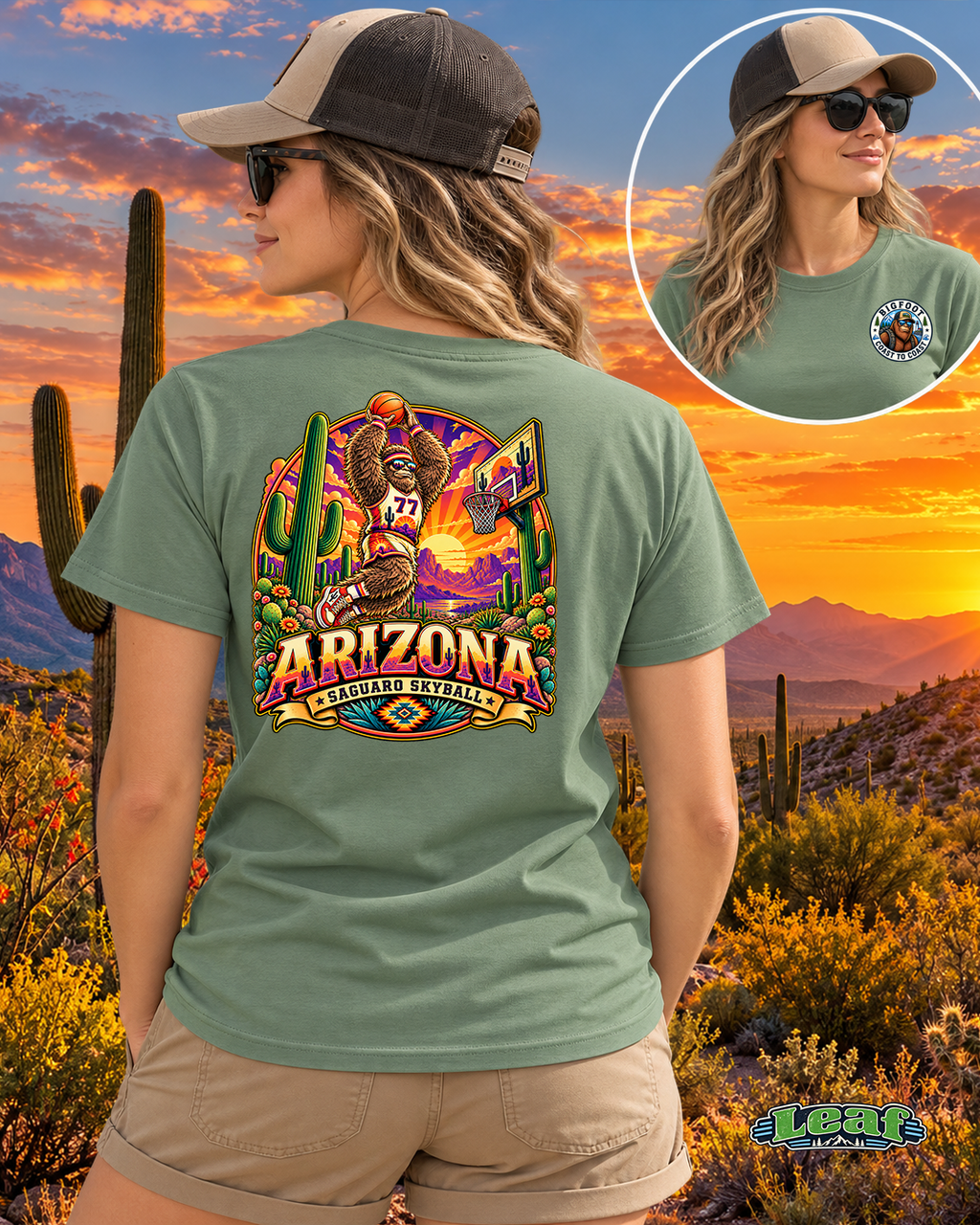 Arizona Bigfoot - Basketball Saguaro Skyball - Bigfoot Coast to Coast