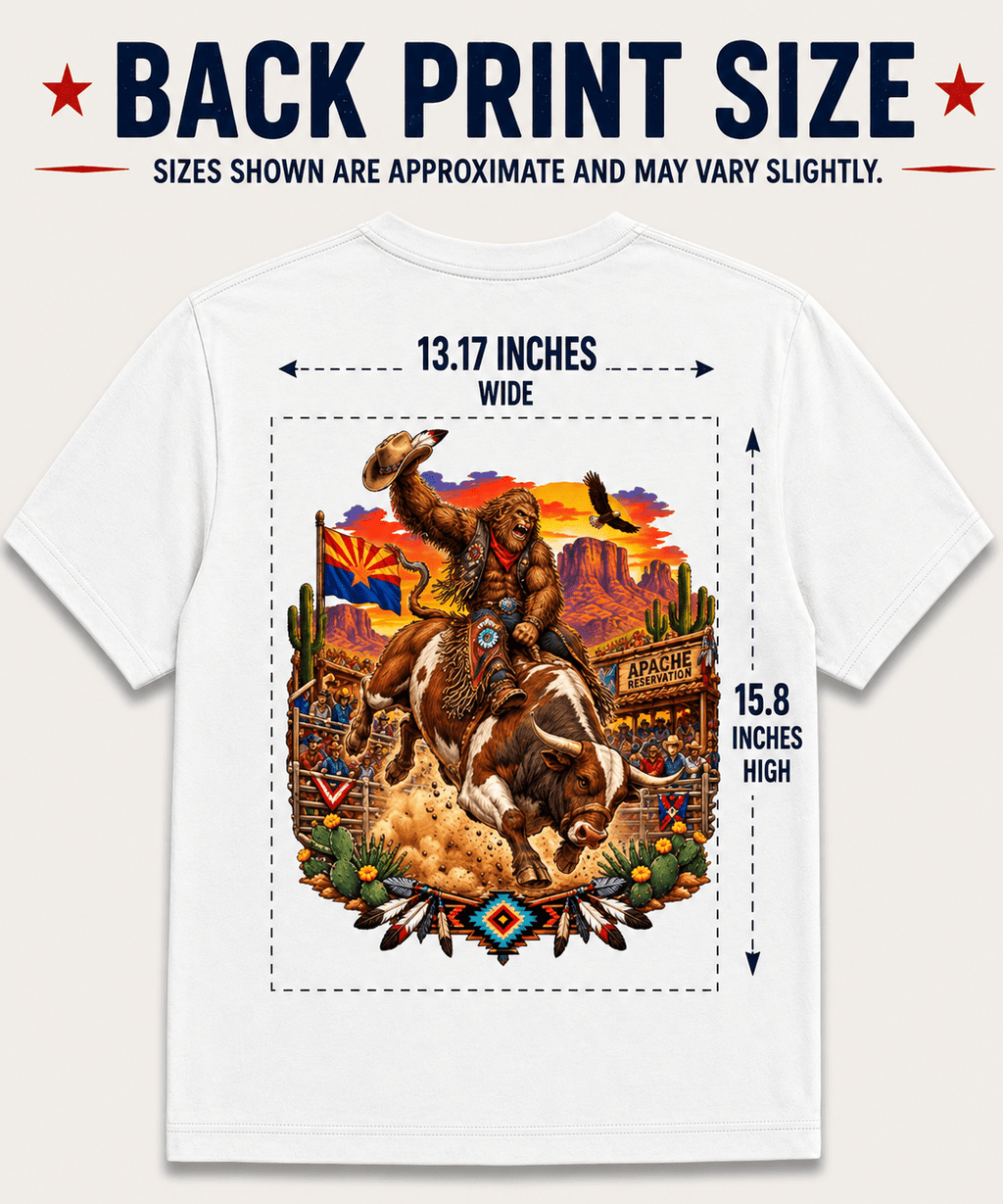 Arizona Bigfoot T-Shirt - Rodeo - Bigfoot Coast to Coast
