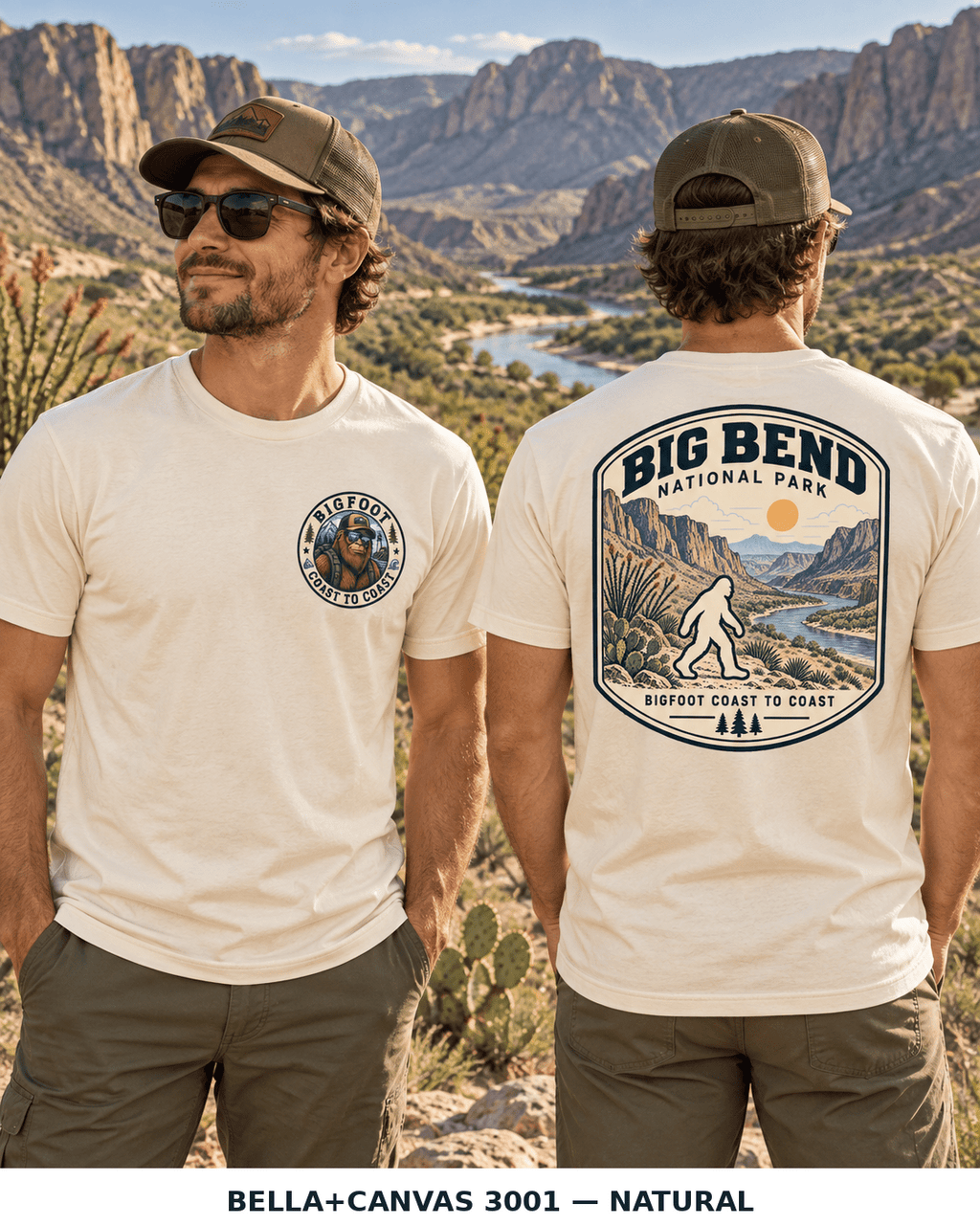 Big Bend Bigfoot National Park Shirt | Sasquatch Adventure Tee - Bigfoot Coast to Coast