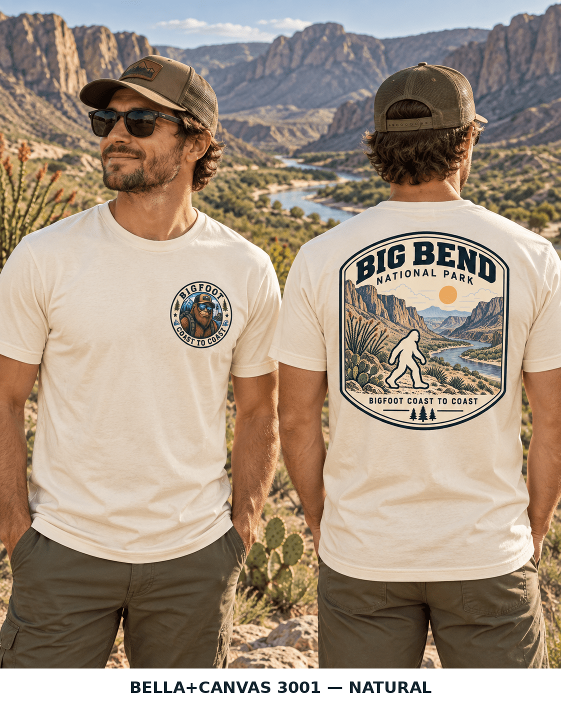 Big Bend Bigfoot National Park Shirt | Sasquatch Adventure Tee - Bigfoot Coast to Coast
