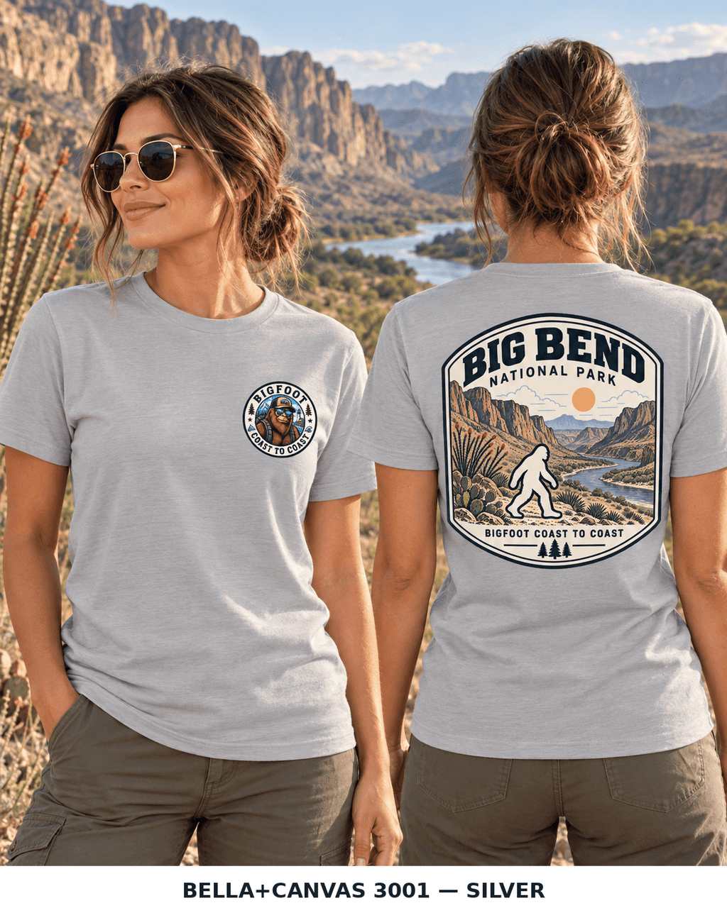 Big Bend Bigfoot National Park Shirt | Sasquatch Adventure Tee - Bigfoot Coast to Coast