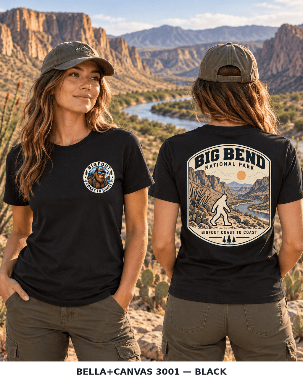 Big Bend Bigfoot National Park Shirt | Sasquatch Adventure Tee - Bigfoot Coast to Coast