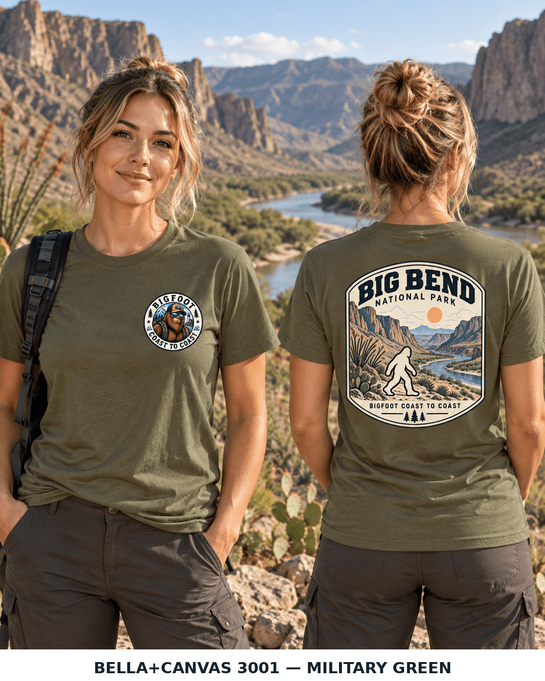 Big Bend Bigfoot National Park Shirt | Sasquatch Adventure Tee - Bigfoot Coast to Coast