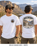 Big Bend Bigfoot shirt featuring a vintage national park back graphic inspired by Chisos Mountains, desert canyons, and Rio Grande country