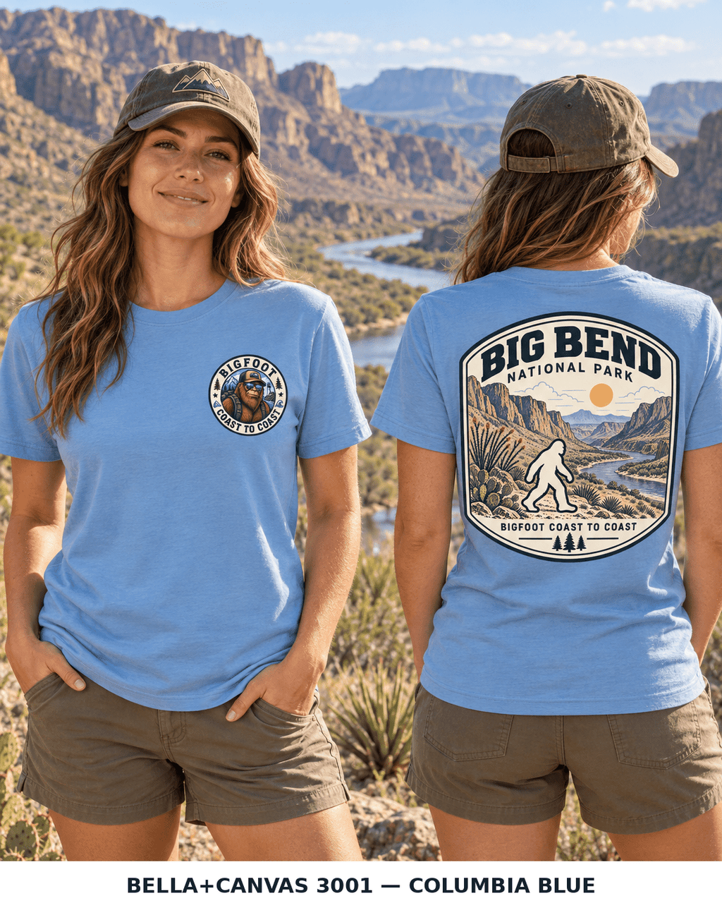 Big Bend Bigfoot National Park Shirt | Sasquatch Adventure Tee - Bigfoot Coast to Coast