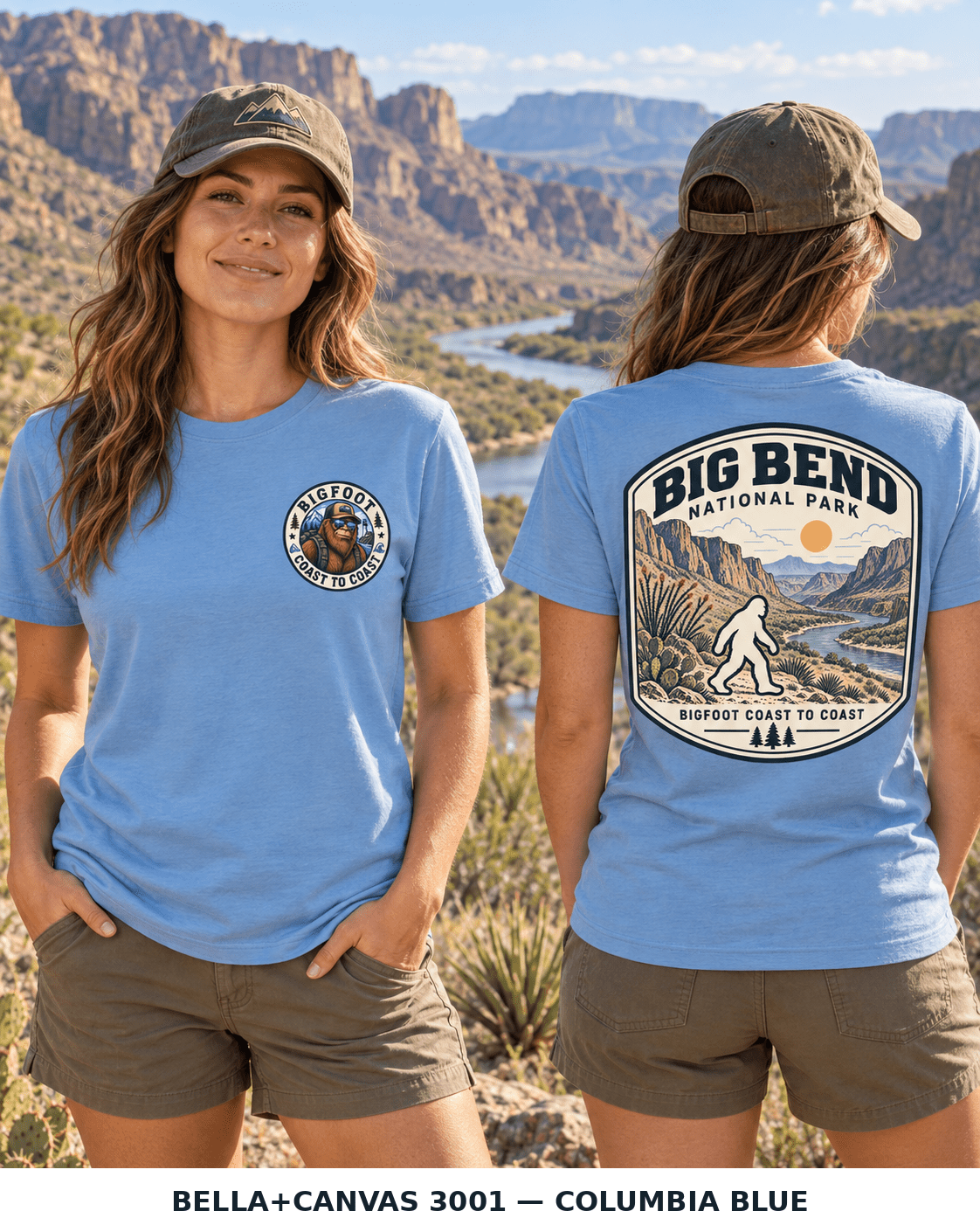 Big Bend Bigfoot National Park Shirt | Sasquatch Adventure Tee - Bigfoot Coast to Coast