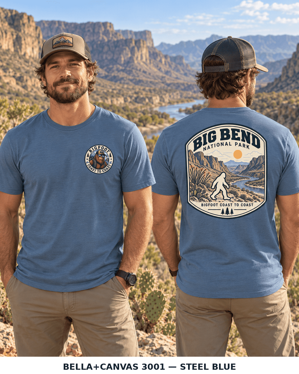 Big Bend Bigfoot National Park Shirt | Sasquatch Adventure Tee - Bigfoot Coast to Coast